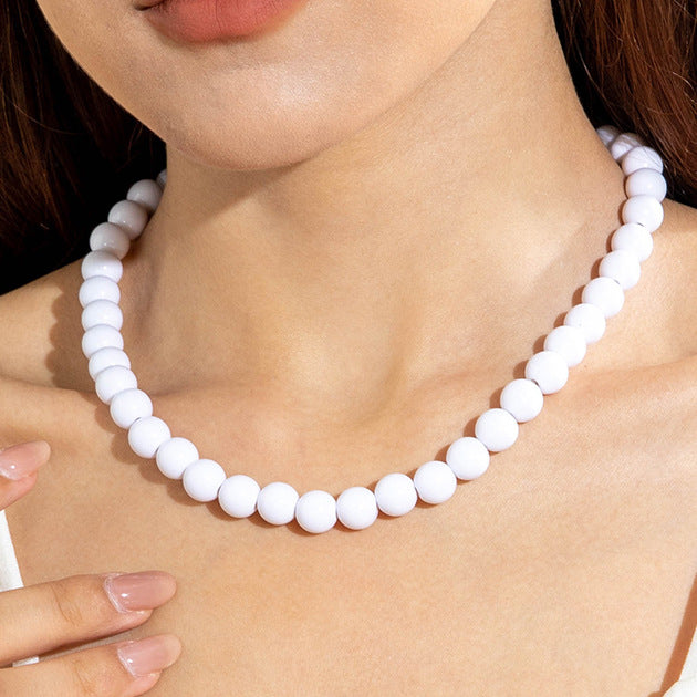 glanzende kralen ketting!