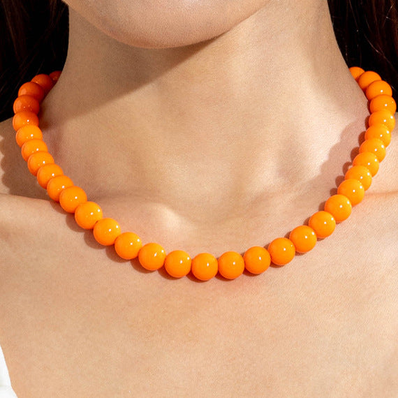 glanzende kralen ketting!