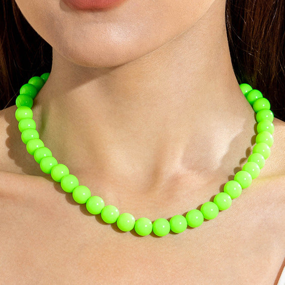 glanzende kralen ketting!