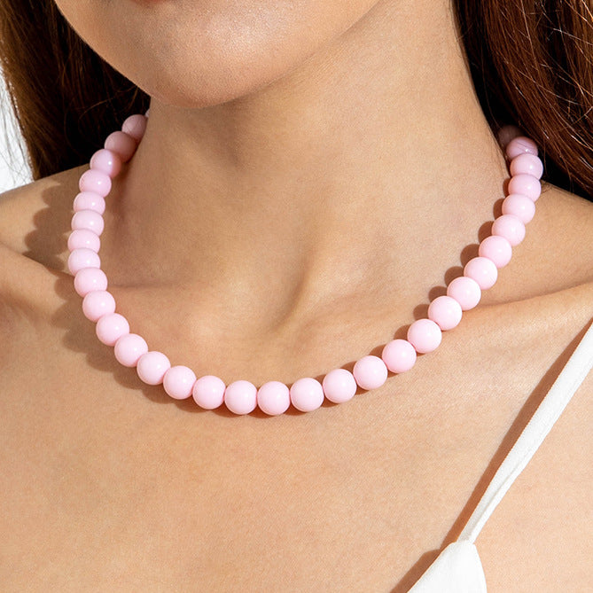 glanzende kralen ketting!