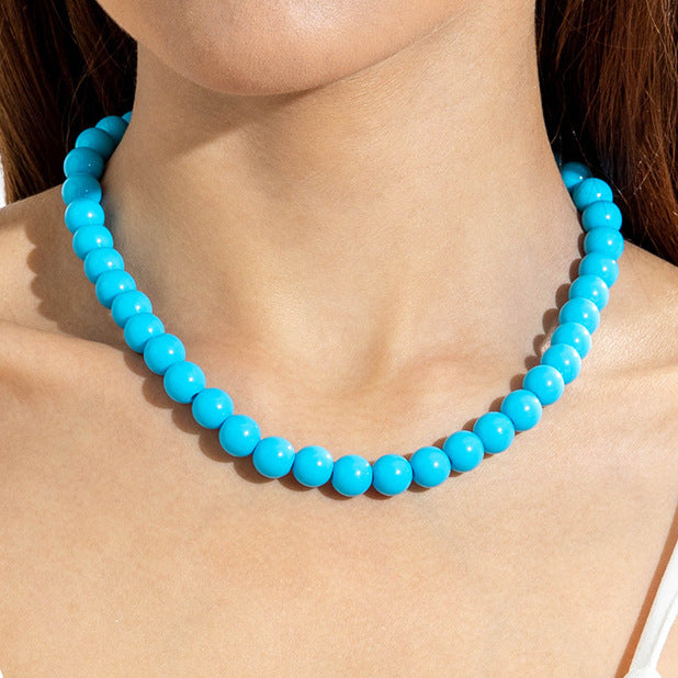 glanzende kralen ketting!