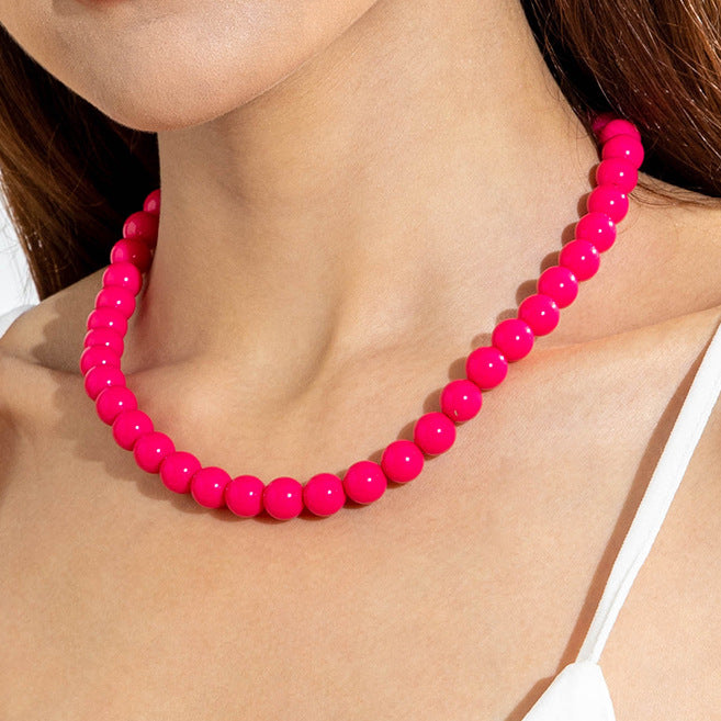 glanzende kralen ketting!