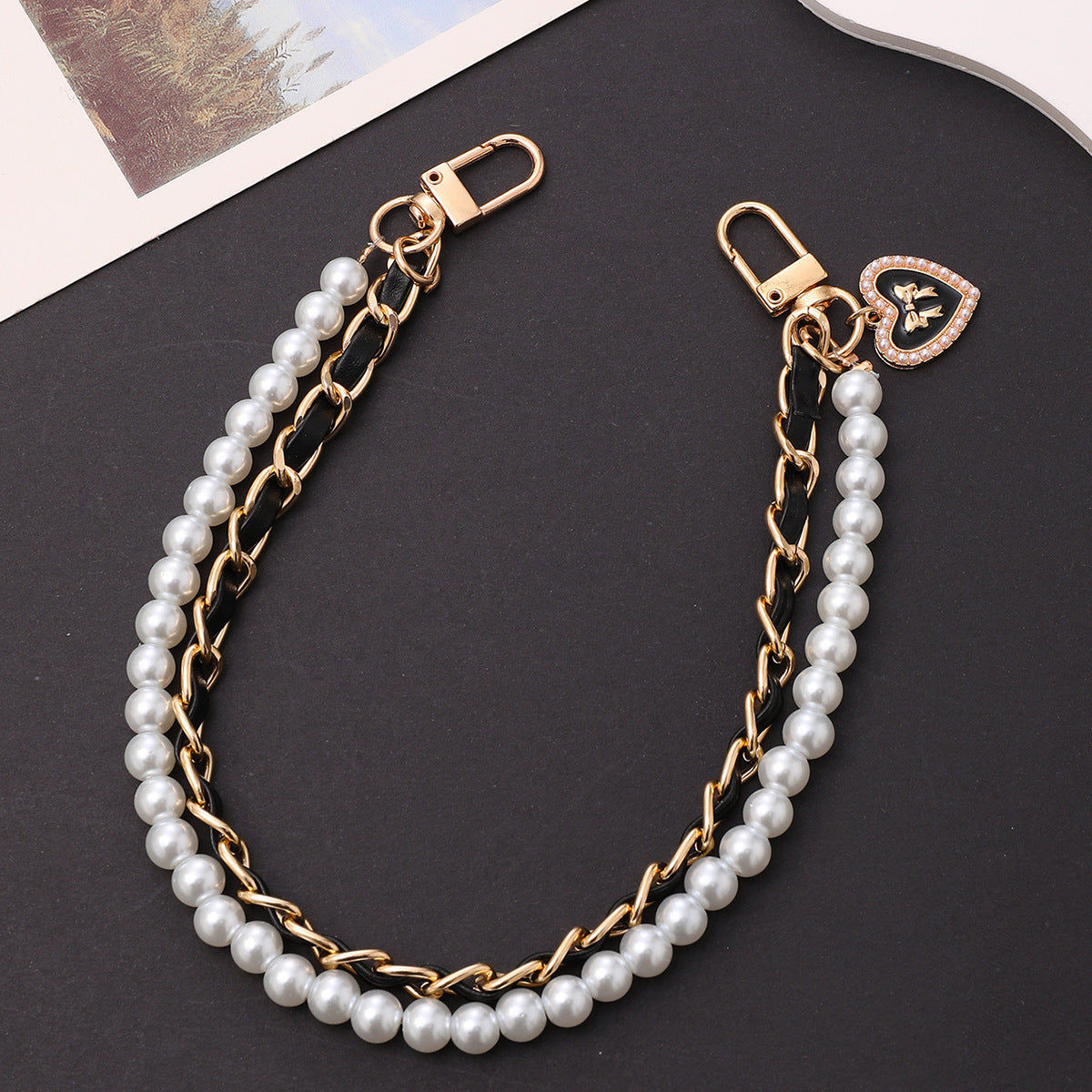 ✨ Luxe Parel & Schakel Telefoonketting!