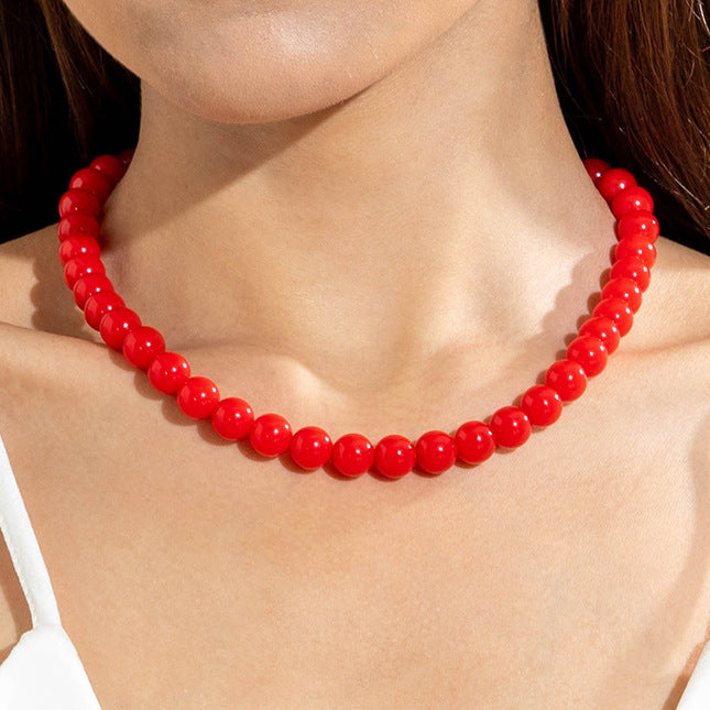 glanzende kralen ketting!