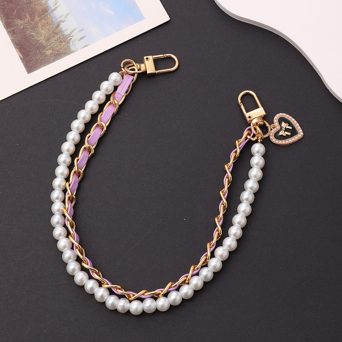 ✨ Luxe Parel & Schakel Telefoonketting!