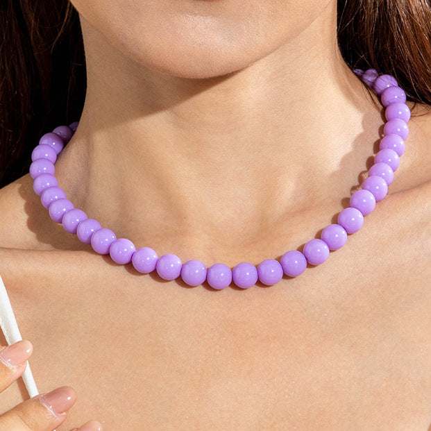 glanzende kralen ketting!